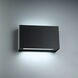 Blok Wall Sconce Wall Light in 3500K, Black, dweLED
