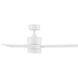 San Francisco 44 inch Matte White Downrod Ceiling Fans, Smart Fan