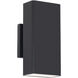 Edgey LED 10 inch Black Outdoor Wall Light in 4000K, dweLED