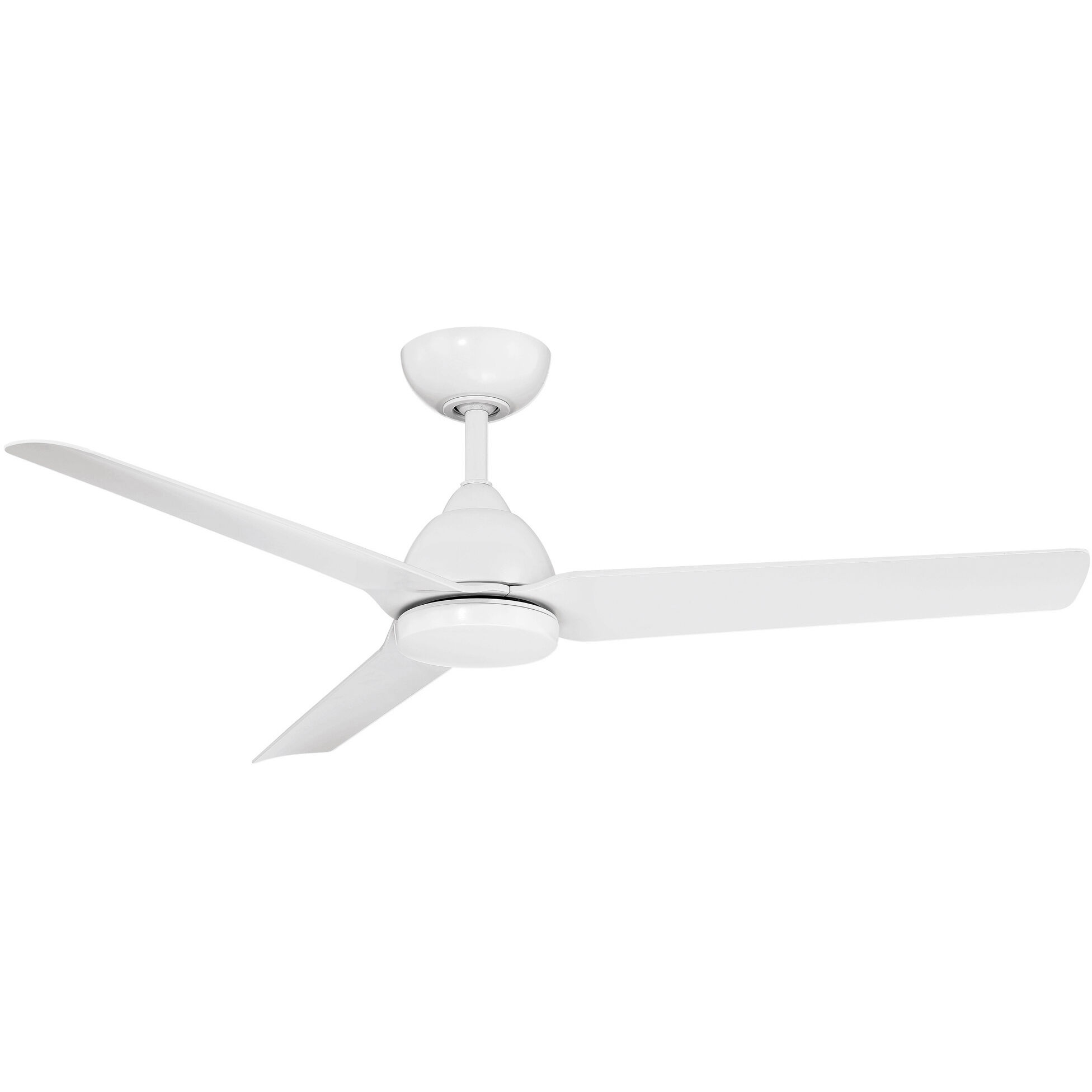 Mocha 54 inch Matte White Downrod Ceiling Fans, Smart Fan
