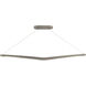 Alleron 1 Light 14.38 inch Brushed Nickel Linear Pendant Ceiling Light in 3000K, dweLED