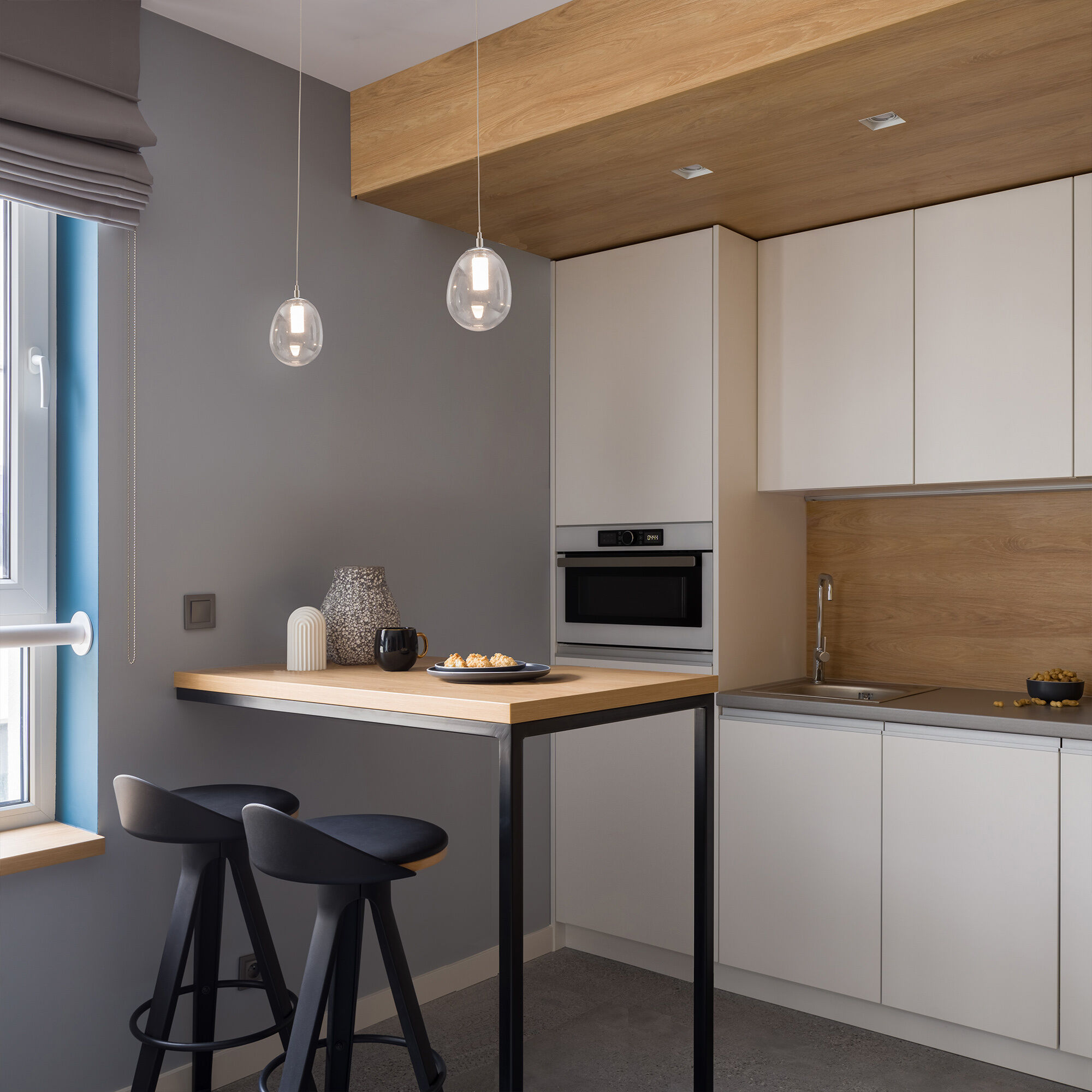 Bolla LED 5.88 inch Chrome Mini-Pendant Ceiling Light, dweLED