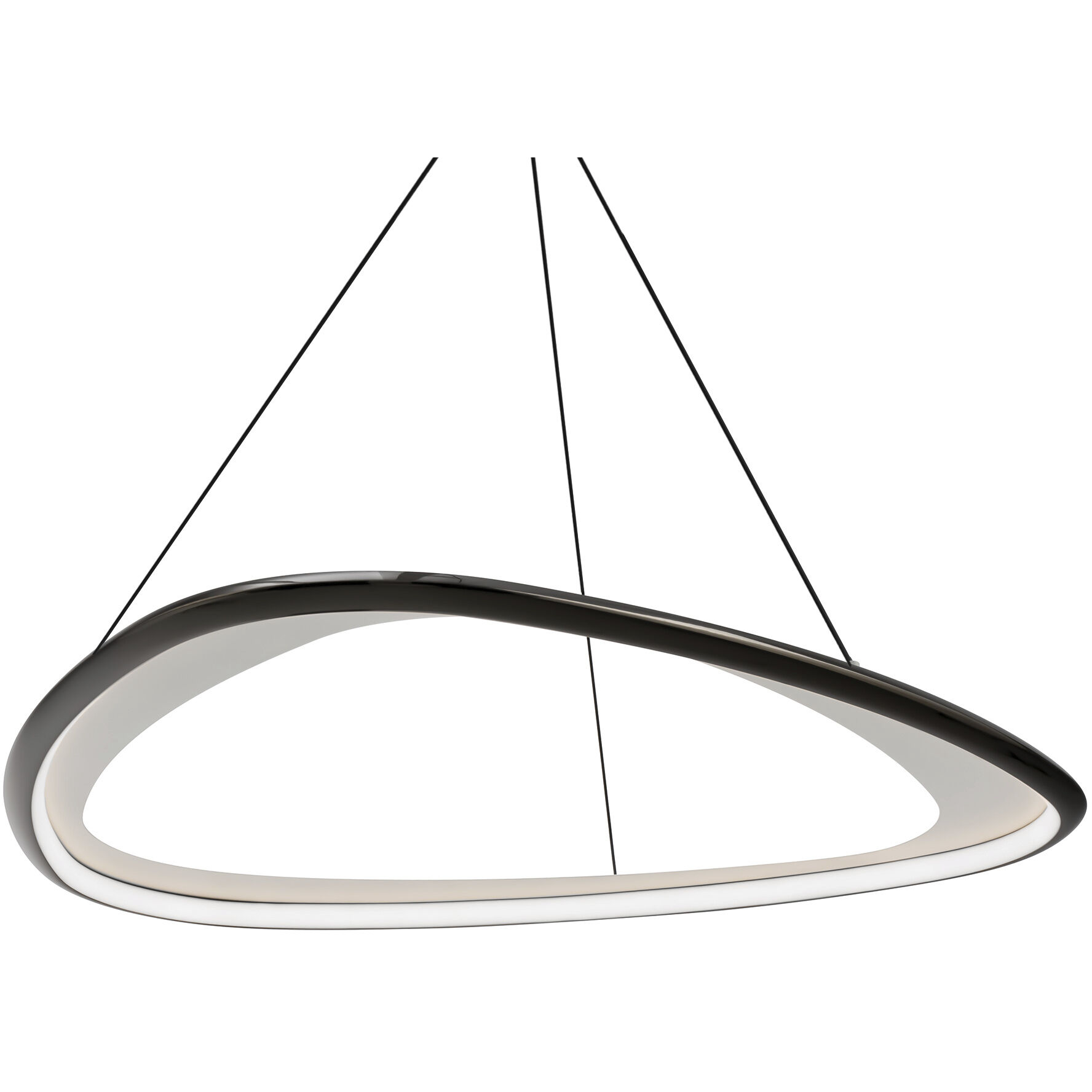 Oyster 33in LED Pendant 2700K Black Chrome
