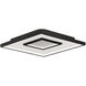 Pinpoint LED 16.38 inch Black Flush Mount Ceiling Light in 3000K, dweLED