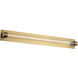 Jedi LED 27 inch Aged Brass Bath Vanity & Wall Light, dweLED