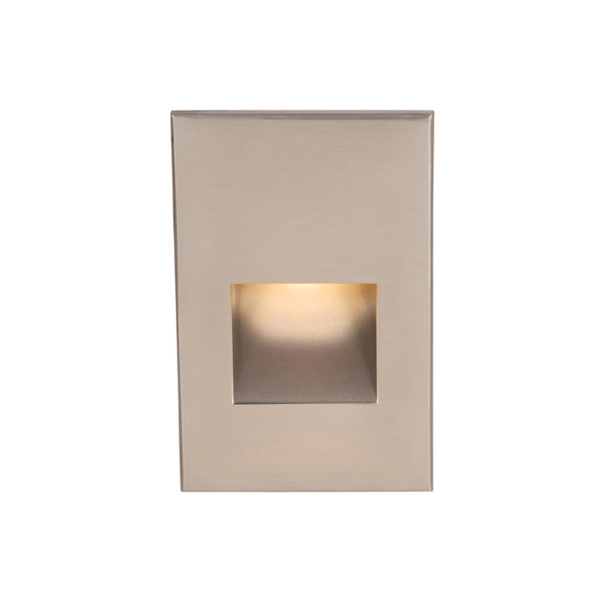 Tyler 120 3.8 watt Brushed Nickel Step and Wall Lighting in White, WAC Lighting