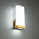 Coltrane Wall Sconce Wall Light in 2700K, Aged Brass, dweLED