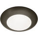 Disc LED 5.9 inch Bronze Flush Mount Ceiling Light