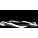 Escapade 1 Light 28 inch Black Pendant Ceiling Light, dweLED