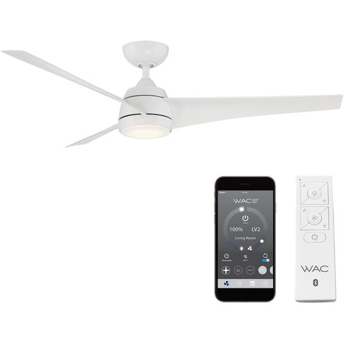 Sonoma 56 inch Matte White Downrod Ceiling Fans, Smart Fan
