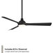 Gage 52 inch Matte Black Downrod Ceiling Fan