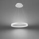 Sirius 1 Light 18.13 inch White Pendant Ceiling Light, dweLED