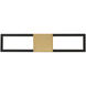 Peekaboo LED 22 inch Black Aged Brass Bath Vanity & Wall Light, dweLED