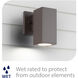 Cubix LED 6.75 inch Bronze Outdoor Wall Lighting in 3000K, WAC Limited