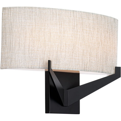 Fitzgerald Wall Sconce Wall Light in 3000K, Black, dweLED