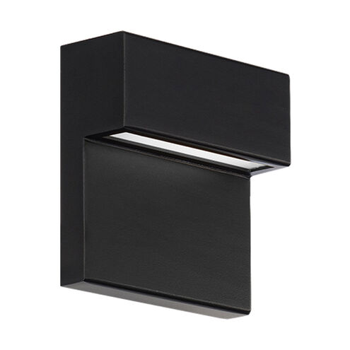 Balance LED 6 inch Black Outdoor Wall Light in 4000K, dweLED
