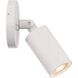 Cylinder 1 Light 5.06 inch White Outdoor Wall Light