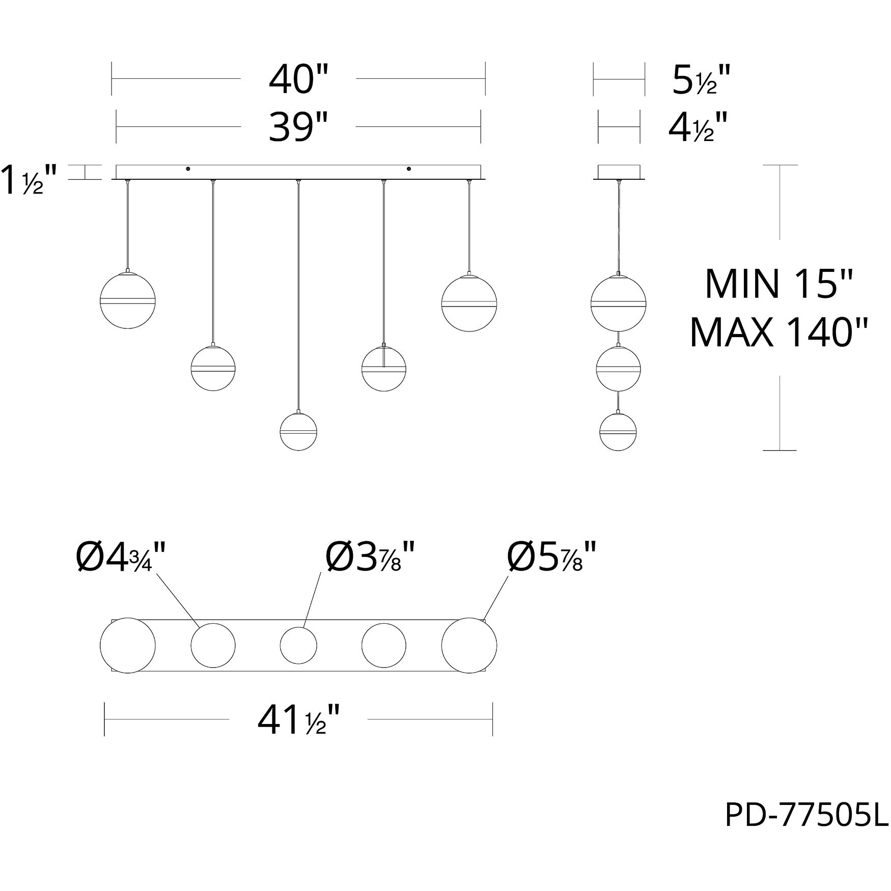 Cyllindra LED 7 inch Aged Brass Chandelier Ceiling Light, dweLED