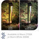 Gate 12 7 watt Black Bollard Lighting in 2700K, WAC Landscape