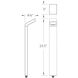 Slope 12 2.9 watt Black Path and Area Light in 2700K Warm LED, WAC Landscape