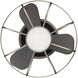 Aella 22 inch Brushed Nickel Matte Black with Matte Black Blades Flush Mount Ceiling Fans