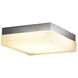 Dice LED 12 inch Brushed Nickel Flush Mount Ceiling Light in 2700K, dweLED