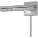 Flip Reading Light Wall Light in Titanium, dweLED