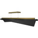 Parasail LED 47.5 inch Black Aged Brass Linear Pendant Ceiling Light, dweLED