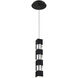 Super Star LED 2 inch Black Pendant Ceiling Light in 3000K, dweLED