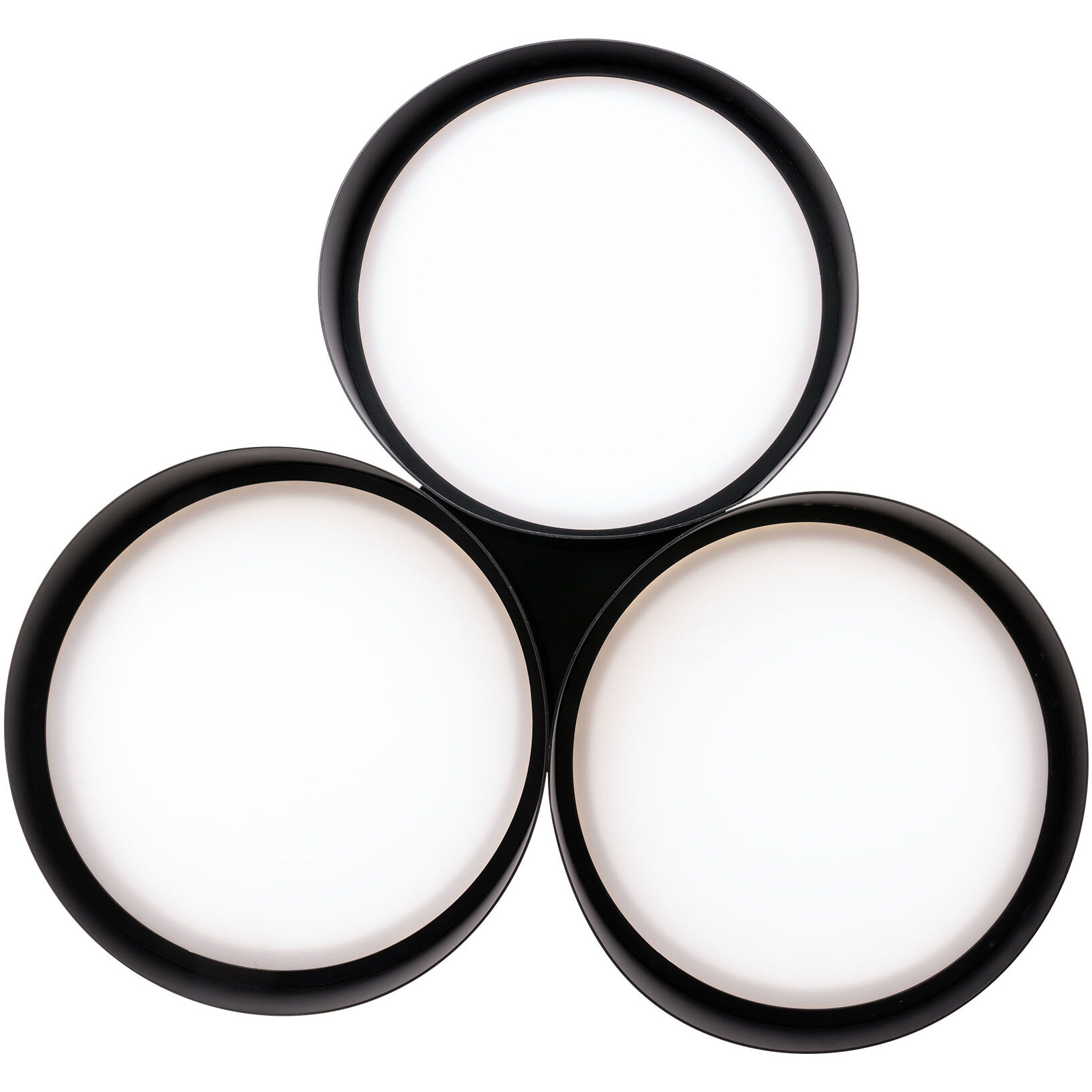 Triolet LED 36 inch Black Pendant Ceiling Light in 4000K, dweLED