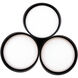 Triolet LED 36 inch Black Pendant Ceiling Light in 3500K, dweLED