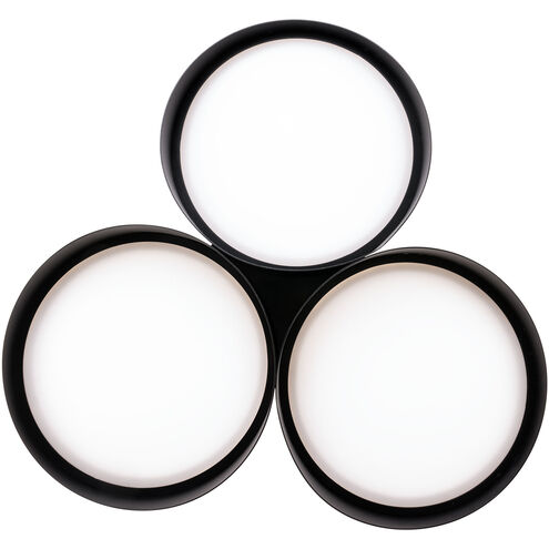 Triolet LED 36 inch Black Pendant Ceiling Light in 3500K, dweLED