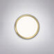 Geos LED 10.25 inch Brass Flush Mount Ceiling Light in 2700K, dweLED