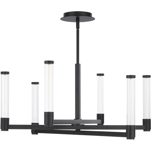 Jedi LED 27 inch Black Chandelier Ceiling Light, dweLED