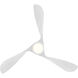 Swirl 54 inch Matte White Downrod Ceiling Fan