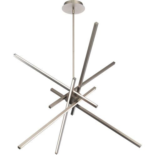 Parallax LED 38.75 inch Brushed Nickel Pendant Ceiling Light, dweLED