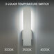 Stag LED 2.5 inch Brushed Aluminum Outdoor Wall Light in 3500K, dweLED
