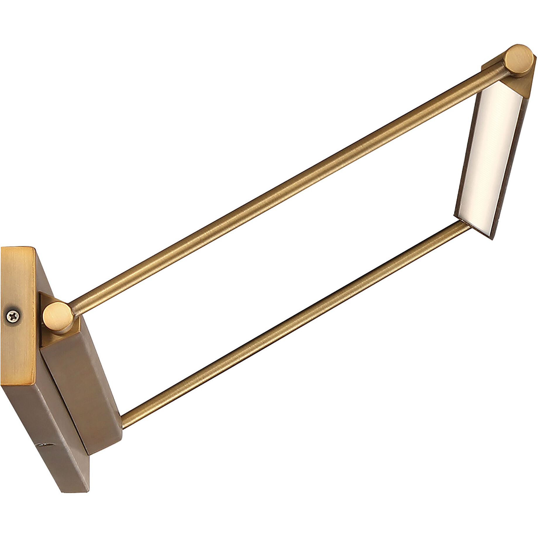 Hudson 24.00 watt 34 inch Aged Brass Picture Light Wall Light, dweLED