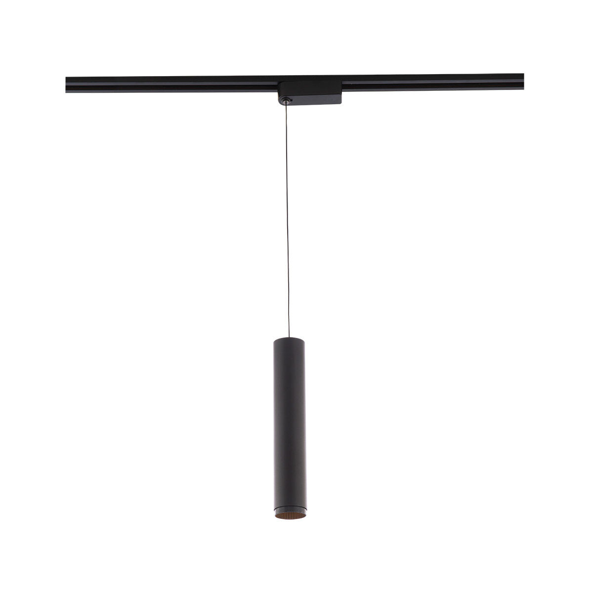 Silo Pendants 1 Light 120 Black/Black Track Head Ceiling Light in 3000K, H Track