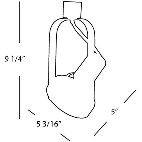 TK-764 1 Light 120 Brushed Nickel J Track Fixture Ceiling Light