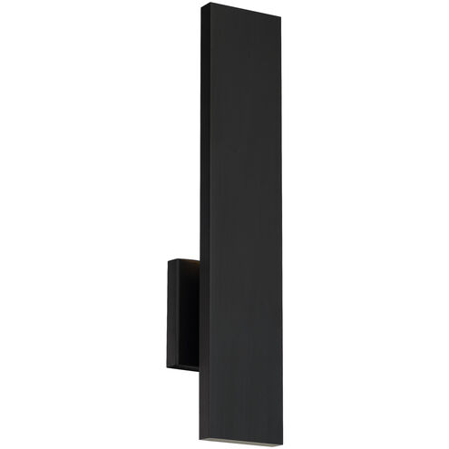 Stag LED 2.5 inch Black Outdoor Wall Light in 3500K, dweLED