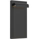 Cap LED 12 inch Black Outdoor Wall Light
