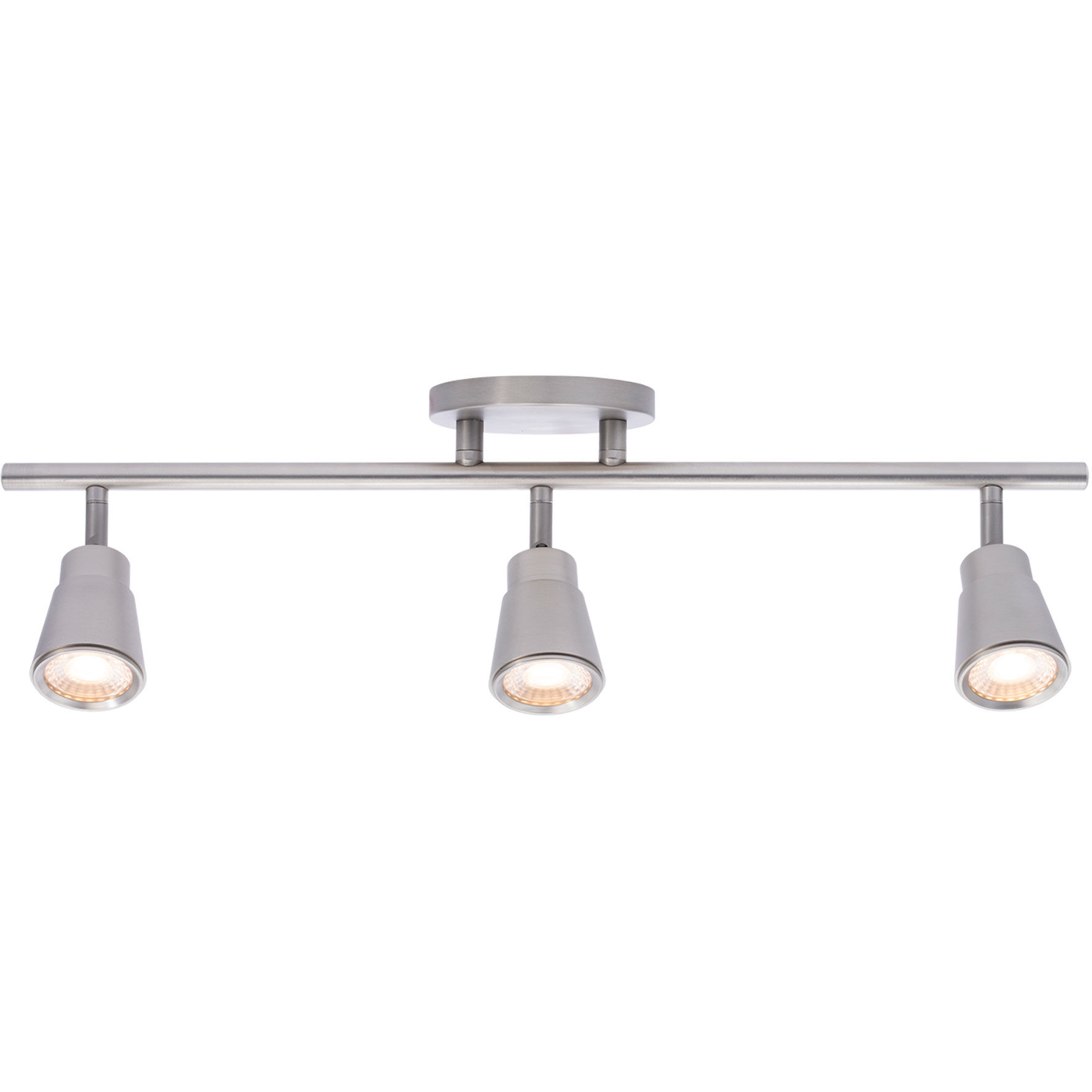 Solo 3 Light 120 Brushed Nickel Track Lighting Ceiling Light