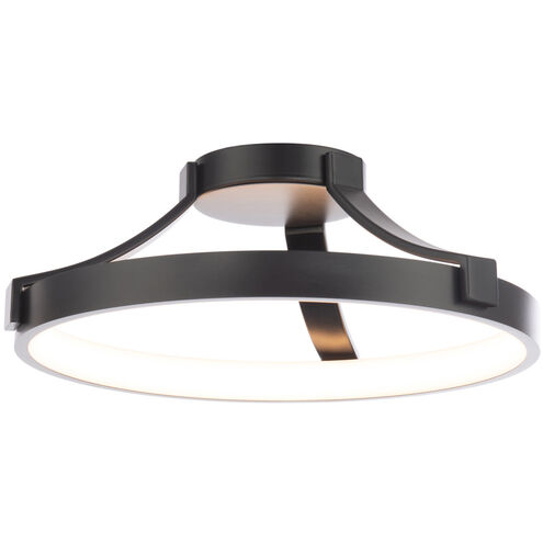 Chaucer 1 Light 16 inch White Semi-Flush Mount Ceiling Light, dweLED