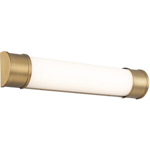 Mercer LED 24 inch Aged Brass Bath Vanity & Wall Light, dweLED