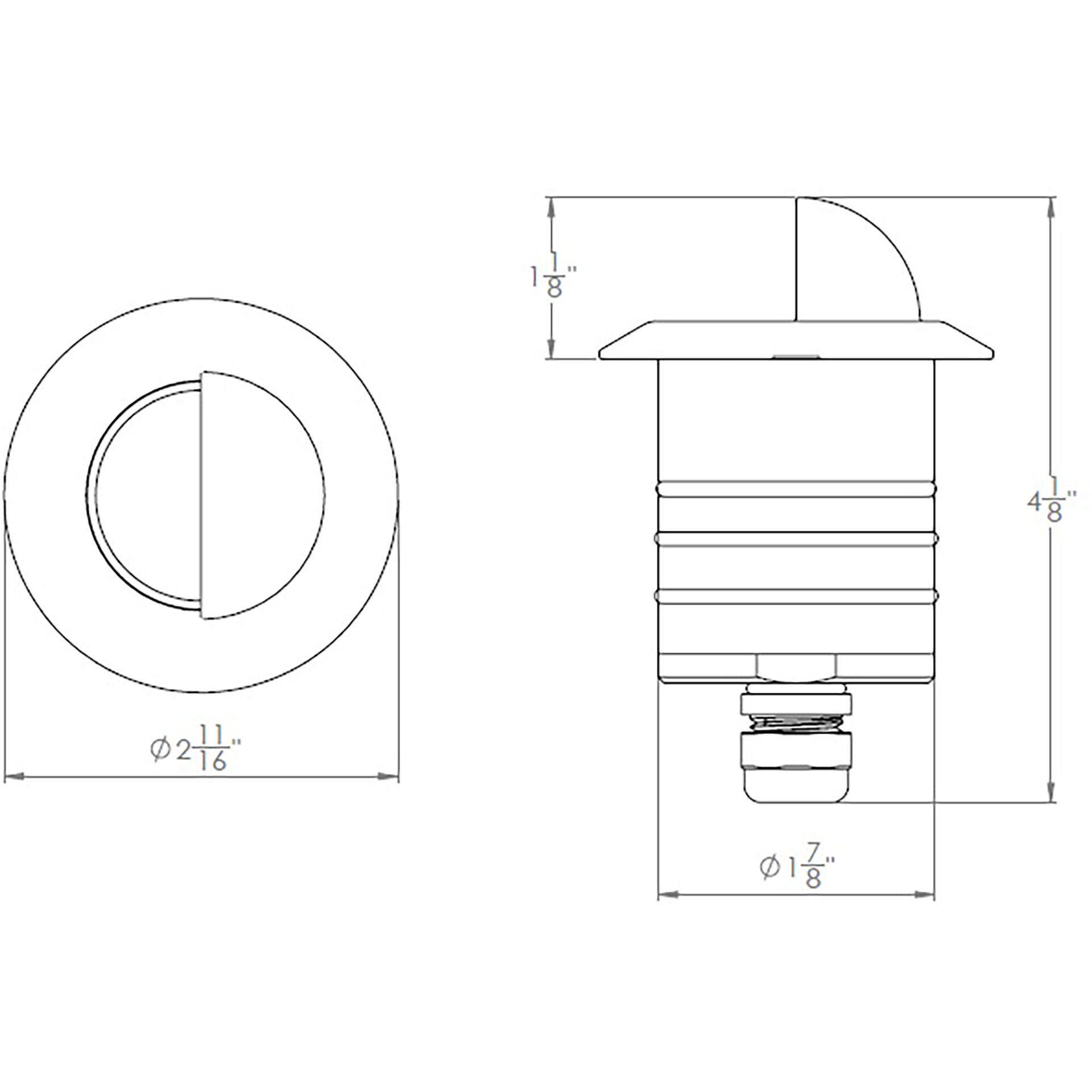 Tyler 12 4.1 watt Stainless Steel Path Lighting in 3000K, WAC Landscape