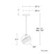 Roper LED 9 inch Black Mini-Pendant Ceiling Light, dweLED