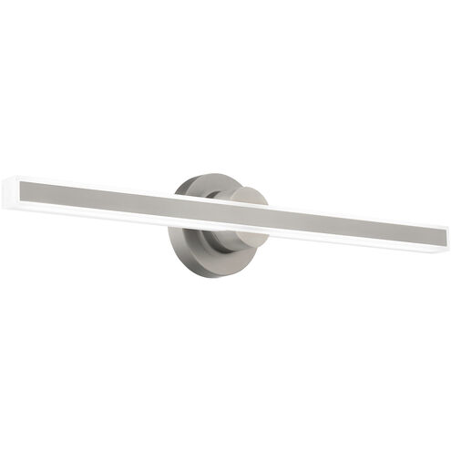 Bastone LED 26 inch Brushed Nickel Bath Vanity & Wall Light in 3000K, dweLED