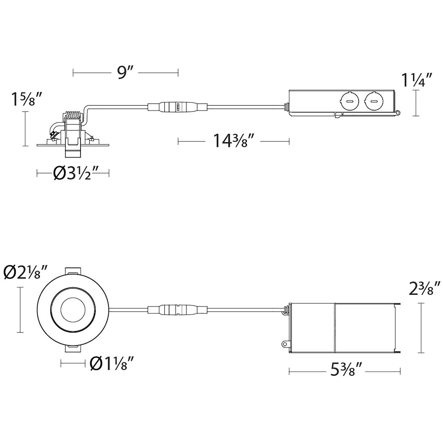 Lotos LED White Complete Kit Recessed Lighting