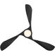 Swirl 54 inch Matte Black Downrod Ceiling Fans, Smart Fan